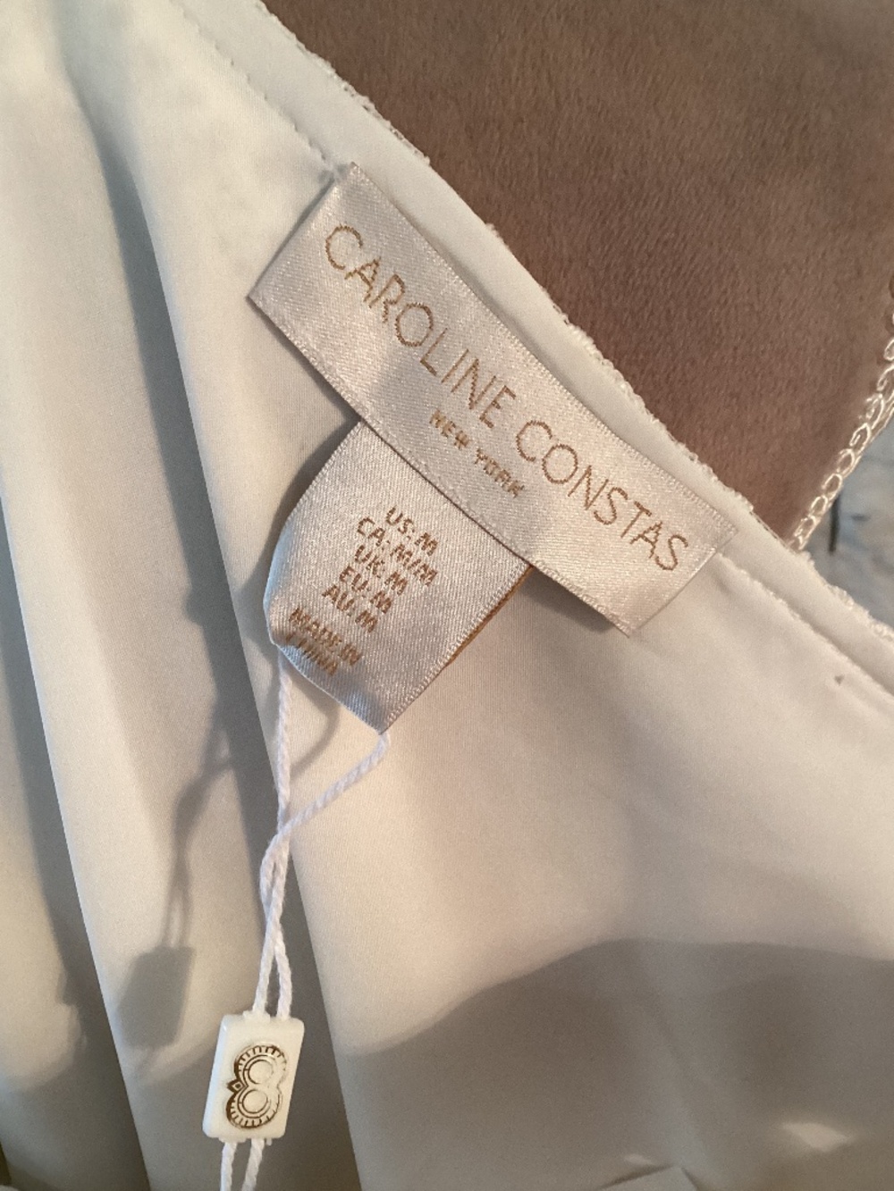 Caroline Constas white lace maxi slip dress (NWT) - Picture 14 of 16